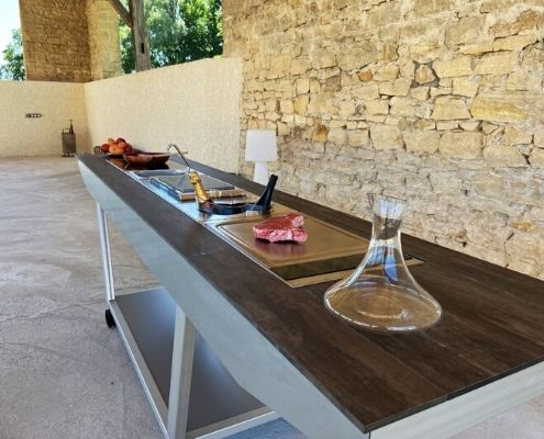 tailor-made outdoor kitchen-dekton